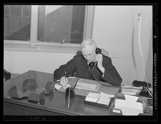 D.S. Kimball, chairman of the Tools and Equipment Group, Division of Priorities, Office of Production Management (OPM). Office for Emergency Management (OEM)
