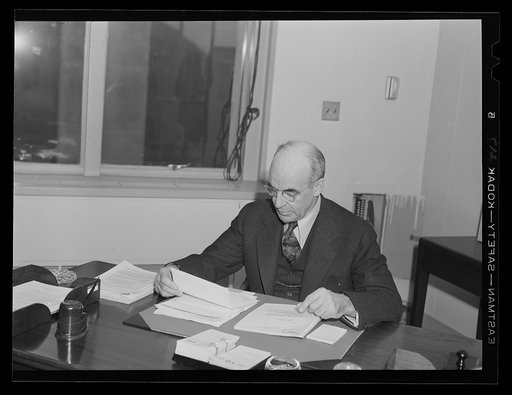 Dr. E.M. Hopkins, chairman of Minerals and Metals Group, Division of Priorities, Office of Production Management (OPM), Office for Emergency Management (OEM)