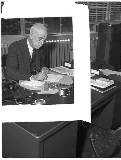 Dr. C.K. Leith, Consultant on Minerals, Office of Production Management (OPM). Formerly professor in Geology at University of Wisconsin (still)