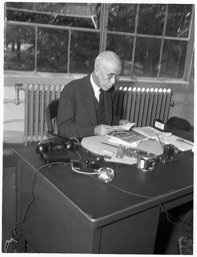 Dr. C.K. Leith, Consultant on Minerals, Office of Production Management (OPM). Formerly professor in Geology at University of Wisconsin (still)