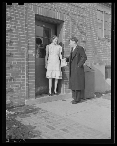 Typical of the millions of American families whose wage-earners have found real jobs for real wages for the first time in many years are Mr. and Mrs. Joseph Thomas Herbster of Elizabeth, New Jersey. Mr. Herbster says "It feels good to be back at a steady job after CWA, Works Project Administration (
