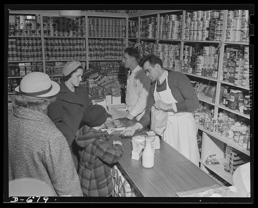 Mrs. Catherine Herbster budgets herself carefully. She buys those vegetables and food which are plentiful and cheap. She must see that her family of growing children get the right foods to make them strong and healthy