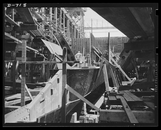Newport News, Virginia. Stern section of a C-3