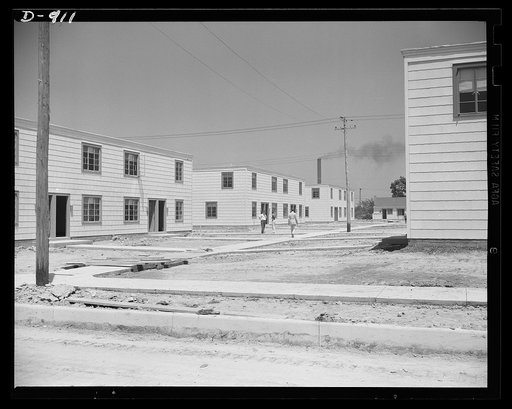 Defense housing, Erie, Pennsylvania. A few of the recently completed homes for defense workers in Erie, Pennsylvania. Actual construction on these homes started in the latter part of April, 1941. By the first of July, sixty were completed, with scheduled completion of the other 244 by October