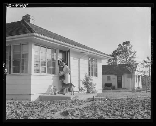 Defense housing. Merrimack Park, Norfolk, Virginia. This project to house married enlisted personnel of the Norfolk naval base has 500 units which include single-story detached dwellings, two family houses, two-story group houses and apartments. Built at a cost of $1,980,000 by the USHA (U.S. Housin