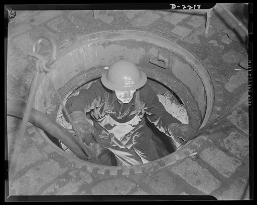 The air raid protective services. No city functions properly if its supply of gas, water, and electricity is blocked or its telephone wires are out of order. Utilities repair crews are on hand to "shoot trouble" in any of these services, should bomb damage cause any breaks