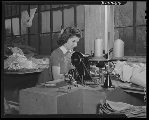 Bantam, Connecticut. Dolly Colleoni is one of the veterans at the Warren McArthur plant, having been there longer than any other local girl. Dolly, one of twelve children, has a brother and a married sister working in the plant