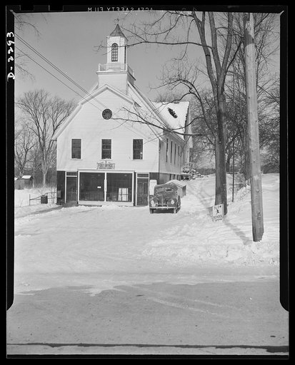 Bantam, Connecticut. Bantam is hoping eventually to get a new post office and town hall. The town burgesses meet above the post office, while the rest of the second story here is given over to a little-used basketball court. Postmaster Edward M. Doyle, who is not related to James L. Doyle, the town 