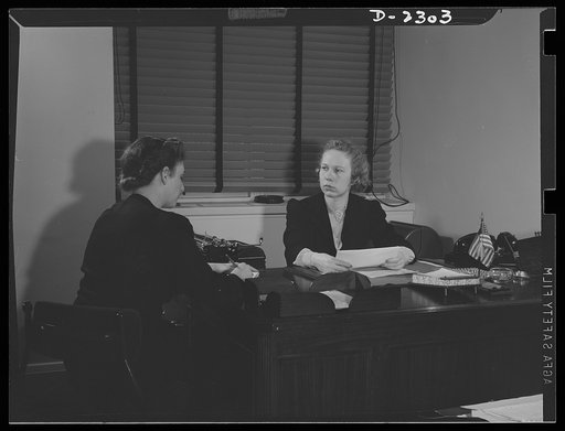 Iona Jane Thornton, secretary to Donald M. Nelson