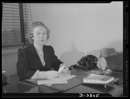 Iona Jane Thornton, secretary to Donald M. Nelson