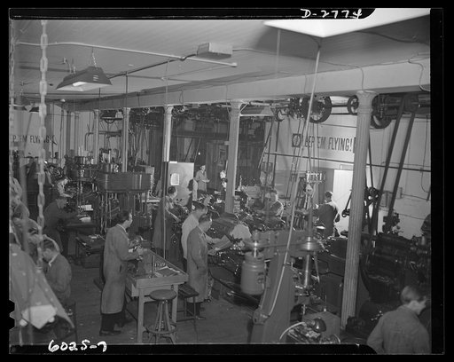 Conversion. Soft drink dispenser plant. Converted from the production of such items as soft drink dispensers and game boards, this Eastern manufacturing firm now produces precision tools for cartridge manufacture, brass quadrants and other essentials for the armed forces. Personnel has jumped from 1