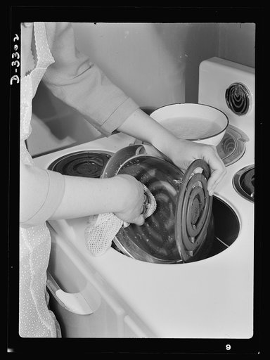 Conservation of durable goods. There'll be a long wait between new stoves, so it's smart to take care of the one you've got. Whether it operates by gas or electricity, coal or wood, there's one motto to hand above it: Keep it clean. A little soap and water will go a long way toward keeping it functi