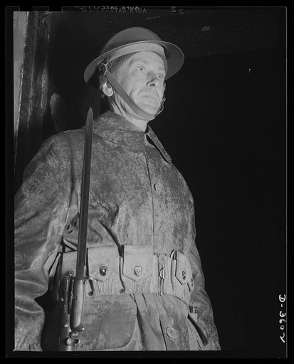Backbone of the American Army is the old sergeant. He knows men, army life, discipline, fighting -- everything needed for his job of turning raw recruits into finished soldiers