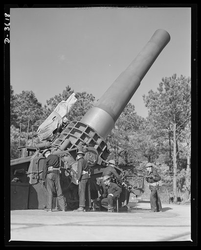 Fort Story coast defense. Men and guns to blow the face off the Axis. America's fighting forces require increased ammunition production to achieve maximum strength