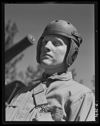 Fort Benning. Armored forces personnel. Soldier of the armored forces. After he has completed his training at Forg Benning, Georgia, he'll know a lot of new ways to put the heat on the Axis