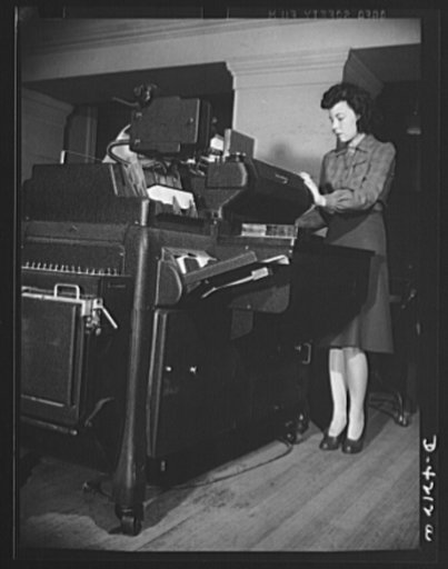 The National Roster of Scientific and Specialized Personnel. The National Roster of Scientific and Specialized Personnel (under the joint administration of the Civil Service Commission and the National Resources Planning Board) employs this horizontal sorting machine as an aid in the exacting task o