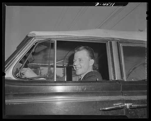 Car pooling at Lockheed Vega. Jerry has been carrying passengers for several months. Because of this, and because other transportation qualifications are in his favor, he may be certified for new tires or retreads when his present tires wear out