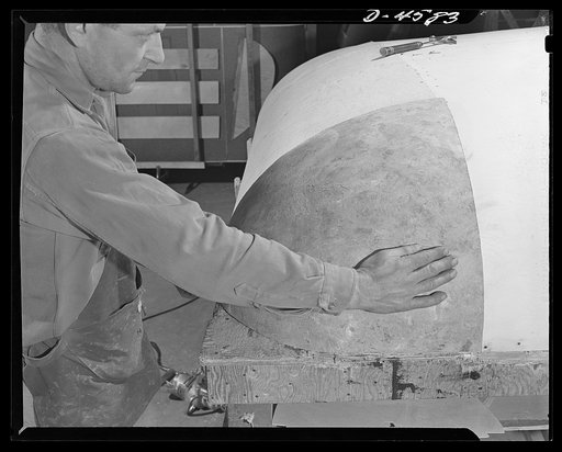 Production. War housing trailers. Paper replaces steel as material for rounded corners of house trailer tops. These corners, made of successive layers of paper impregnated with a special hardening solution, have great structural strength and are light in weight. Easy installation is another valuable