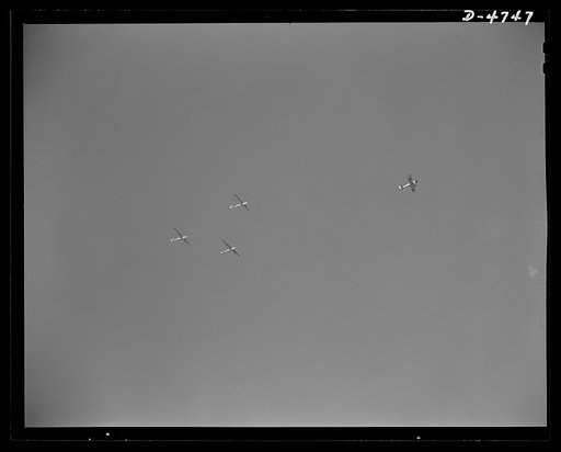 Parris Island. Marine Corps gliders. Leave it to the Marines to make the best of all the new fighting tools. Gyrene glider pilots in training at Page Field, Parris Island, South Carolina take a six-week course during which each student must complete 1000 successful takeoffs and landings. The plane i