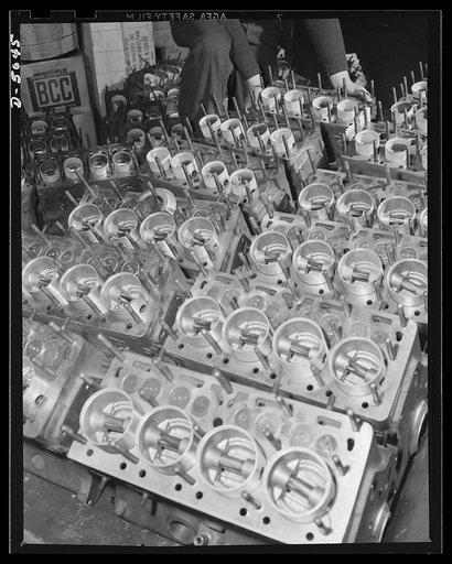 Production. Jeep engines. Jeep engines are made to the highest standards of material and workmanship in a large Midwest motor plant. Continental Motors, Michigan