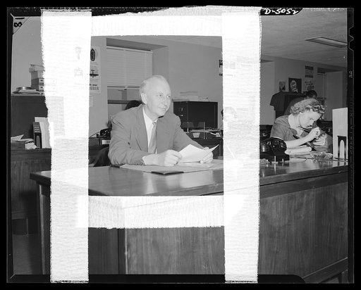 W.C. Dunctze, head, Work Projects Administration (WPA) unit, General Salvage Section, Conservation Division, War Production Board (WPB)