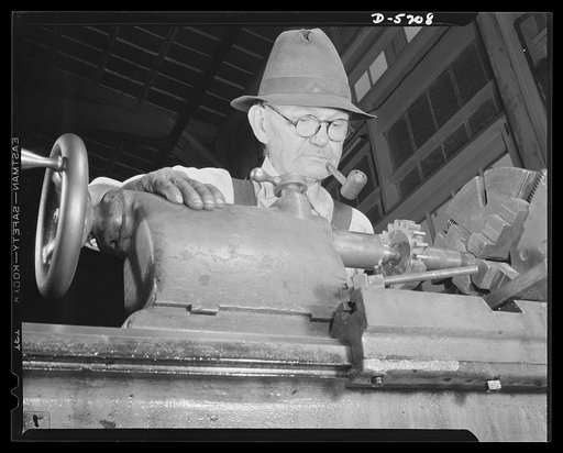 Production. Minesweepers. David L. Zimbough, age seventy, came out of retirement to operate a lathe to make parts for sweepers in an Eastern shipyard. He returned his last social security check, declaring that the money he made helping win the war was enough for him. Gibbs Cass Company