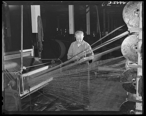 Salvage. Wool reclamation. Yarn made from reclaimed and virgin wool is carded in an Eastern plant. This process makes wool blend into roving, preparatory to the spinning operation