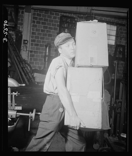 Industrial safety. Accident prevention. The employee who carries in such a way as to obscure his vision is not saving time--he is endangering himself and his fellow workers. A few extra trips, or the use of a truck when necessary, eliminates possible manhour loss from this hazard