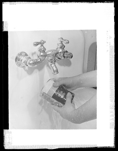 Tin can alley leads to victory. Next step in salvaging your tin cans is to wash them thoroughly inside and out and remove label. When this can is processed in a detinning plant, enough tin will be reclaimed from it to plate the cannister of a gas mask