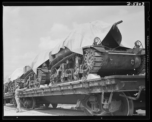 New River, North Carolina. Marines in training. When these tanks appear on one of the world's battlefronts, they will carry the toughest crews the Axis has ever met: hardened Marines fresh from grueling war exercises at New River, North Carolina. Marine barracks, New River, North Carolina