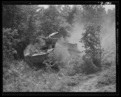 Fort Knox, Kentucky. Light tanks. This light tank, used at Fort Knox, Kentucky, for training and hardening crews for the armored forces, is helping to turn out fighters who will give the Axis some new ideas of what trouble really is