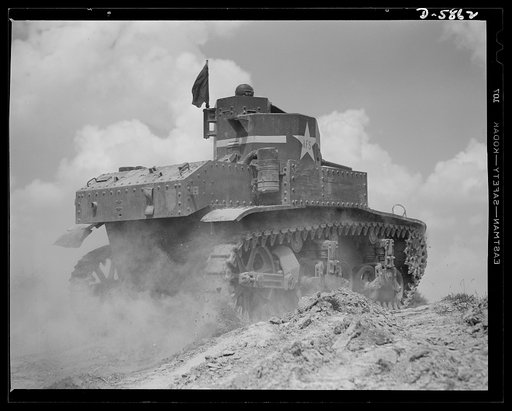 Fort Knox, Kentucky. Light tanks. This light tank, used at Fort Knox, Kentucky, for training and hardening crews for the armored forces, is helping to turn out fighters who will give the Axis some new ideas of what trouble really is