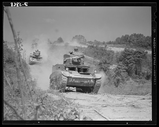 Fort Knox, Kentucky. Light tanks. The light tanks used at Fort Knox, Kentucky, for training and hardening crews for our armored forces, are graduating tough, competent "tankers" who will soon be giving the Axis some pointers on modern warfare