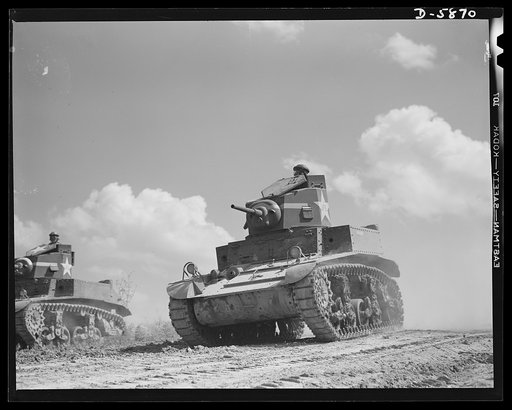 Fort Knox, Kentucky. Light tanks. The light tanks used at Fort Knox, Kentucky, for training and hardening crews for our armored forces, are graduating tough, competent "tankers" who will soon be giving the Axis some pointers on modern warfare