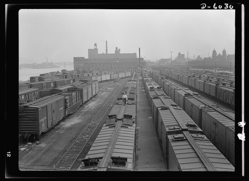 Transportation. Freight car movements. With transportation assuming vast new importance in wartime America, movement of freight cars must be accomplished with the fullest efficiency and speed. Loss and diversion of ocean carriers which served our seaboard cities have thrown an enormous burden upon t