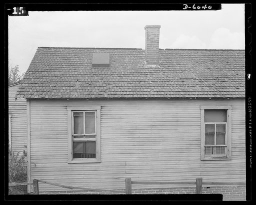 Civilian defense. Fire prevention. Roofs made of combustible materials need only a few sparks from nearby chimneys to cause quick-spreading fires that can engulf whole neighborhoods. This old shingle roof is particularly dangerous. Fires caused by sparks on roofs totaled nearly 80,000 during 1941, a