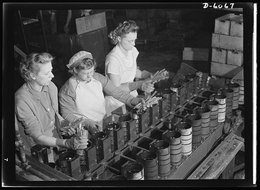 Women in war. Summer canning workers. Why tin cans should be saved. To assure adequate civilian supply of canned produce in the future, householders are urged to save their used cans and turn them in to their local collection agencies, which will send them to detinning mills. Reclaimed metals from t