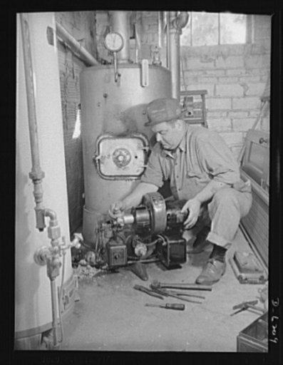 Fuel conservation. Conversion of furnace to coal from oil. In face of the drastic fuel oil shortage in the East and rationing of the supplies which are available, homeowners are urged, where possible, to convert oil burning furnaces to coal. First step is removing the oil burner apparatus