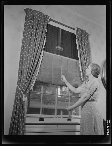Fuel oil conservation. Nighttime is a good time to cut down on fuel consumption. A window-size insulating blanket that can be lowered at night stops loss of heat through windowpanes. This also serves as a blackout curtain