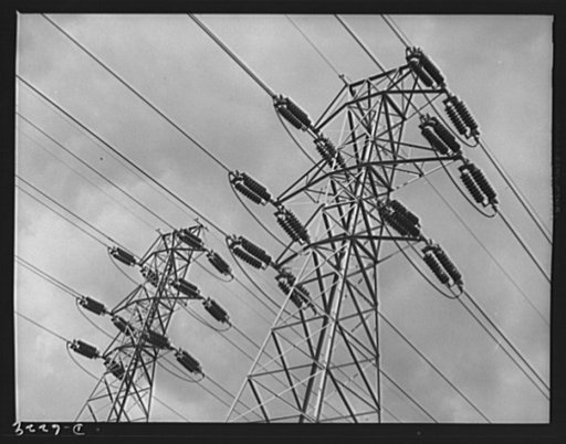Power and conservation. Chickamauga Dam, Tennessee Valley Authority. Insulators and transmission wires in the switchyard of the TVA's Chickamauga Dam, located near Chattanooga, 471 miles above the mouth of the Tennessee River. The dam has an authorized power installation of 81,000 kilowatts. The res