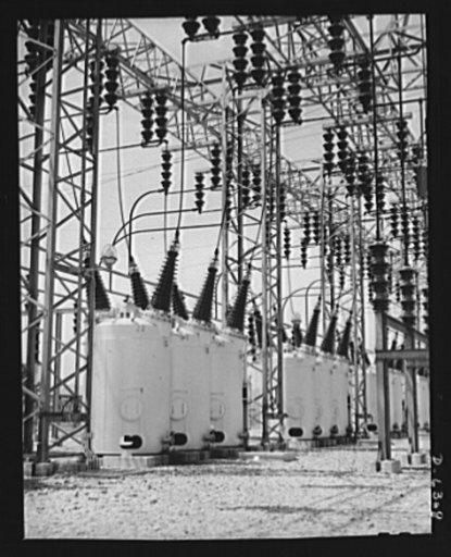 Power and conservation. Chickamauga Dam, Tennessee Valley Authority (TVA). Switchyard of the TVA's Chickamauga Dam, located near Chattanooga, 471 miles above the mouth of the Tennessee River. The dam has an authorized power installation of 81,000 kilowatts, which can be increased to a possible ultim