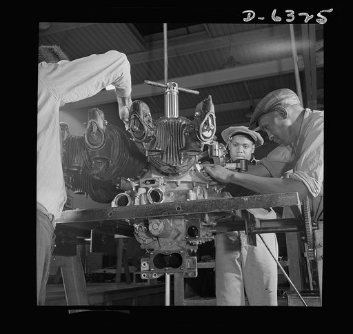 Training. Work Projects Administration (WPA) vocational school. The complicated mechanism of an airplane engine will be no mystery to these District of Columbia students when they finish their WPA vocational training course in airplane mechanics. Upon completion of training, they will be qualified f