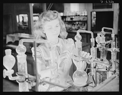 Production. Tin smelting. A laboratory assistant at a Southern tin smelter performs delicate analytical operations that determine the amounts of pure metal remaining in slags from the furnaces. Accurate laboratory control is one of the important reasons why the percentage of metal recovery from the 