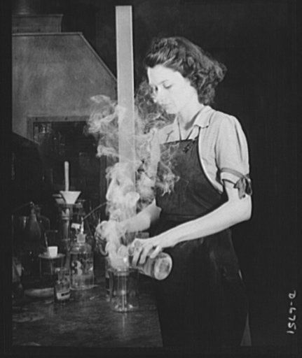 Production. Tin smelting. A laboratory assistant at a Southern tin smelter performs delicate analytical operations that determine the amounts of pure metal remaining in slags from the furnaces. Accurate laboratory control is one of the important reasons why the percentage of metal recovery from the 