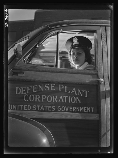 Women in war. Supercharger plant workers. To replace men who have been called to armed service, many young girls like 19-year-old Jewel Halliday are taking jobs never before held by women. Her job is shuttling workers between two Midwest war plant. Allis Chalmers Manufacture Company