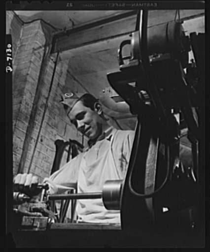 High school Victory Corps. Bill Brady is one of many students at Montgomery Blair High School, Silver Spring, Maryland who are helping to relieve the manpower shortage in his community. He attends school in the morning, works at a local machine shop in the afternoon. His employment is part of the sc