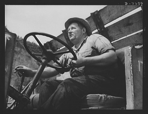 Tennessee Valley Authority. Construction of Douglas Dam. A dump cart at the TVA's new Douglas Dam on the French Broad River. This dam will be 161 feet high and 1,682 feet long, with a 31,600 acre reservoir area extending forty-three miles upstream. With a useful storage capacity of approximately 1,3