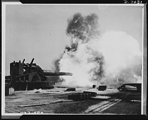 Discarded stockings go to war. Discarded silk stockings have helped to set off the charge of this big 16 inch gun. Powder bags made from cloth woven from old silk hose, provided the ideal non-residue material required for propelling projectiles in heavy guns