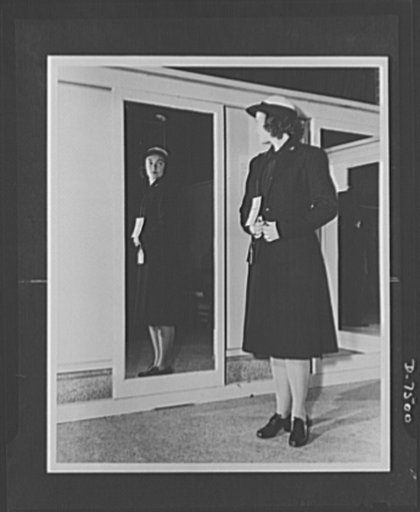 Women Accepted for Voluntary Emergency Service. Smith College, Northampton, Massachusetts, becomes the home for WAVES in training. Here, midshipmen take on heavy schedule to learn the duties of an officer in the U.S. Naval Reserve. First uniform. Getting into uniform is one of the WAVES biggest thri