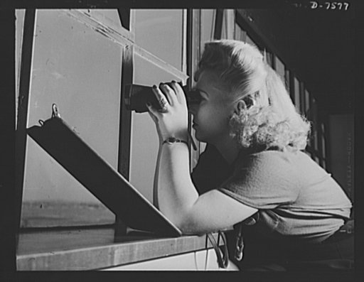 Production. Airplane manufacturers, general. Overlooking the Inglewood, California airport of North American Aviation, Incorporated, the secretary in the contract test flight office records the takeoff and landing times of all the planes put through routine flight tests by company pilots. This plant